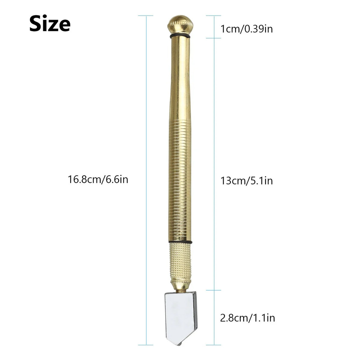 Diamond-Head Glass Scoring Tool – Precision Snap for 3-15mm Sheets