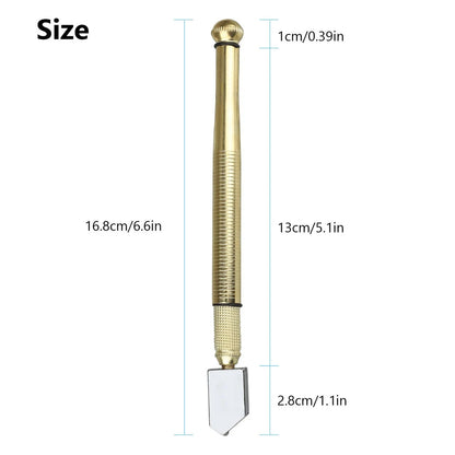 Diamond-Head Glass Scoring Tool – Precision Snap for 3-15mm Sheets