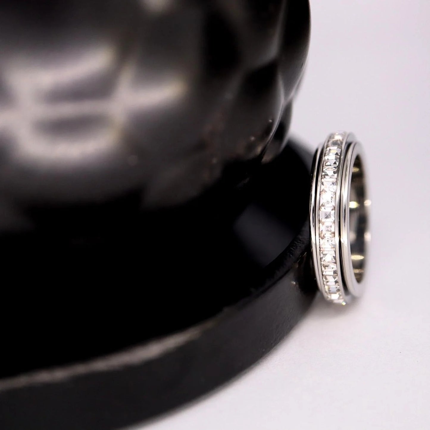 Titanium Spinner Anxiety Ring – Stress Relief Fidget Band