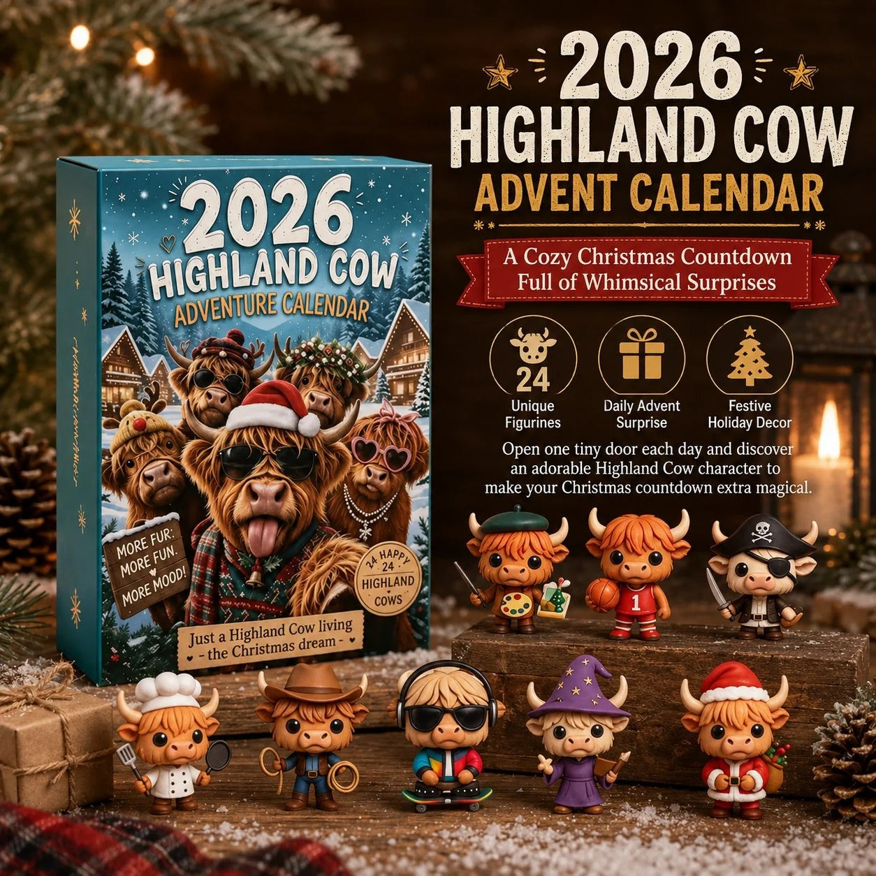 Highland Cow Advent Calendar 2026