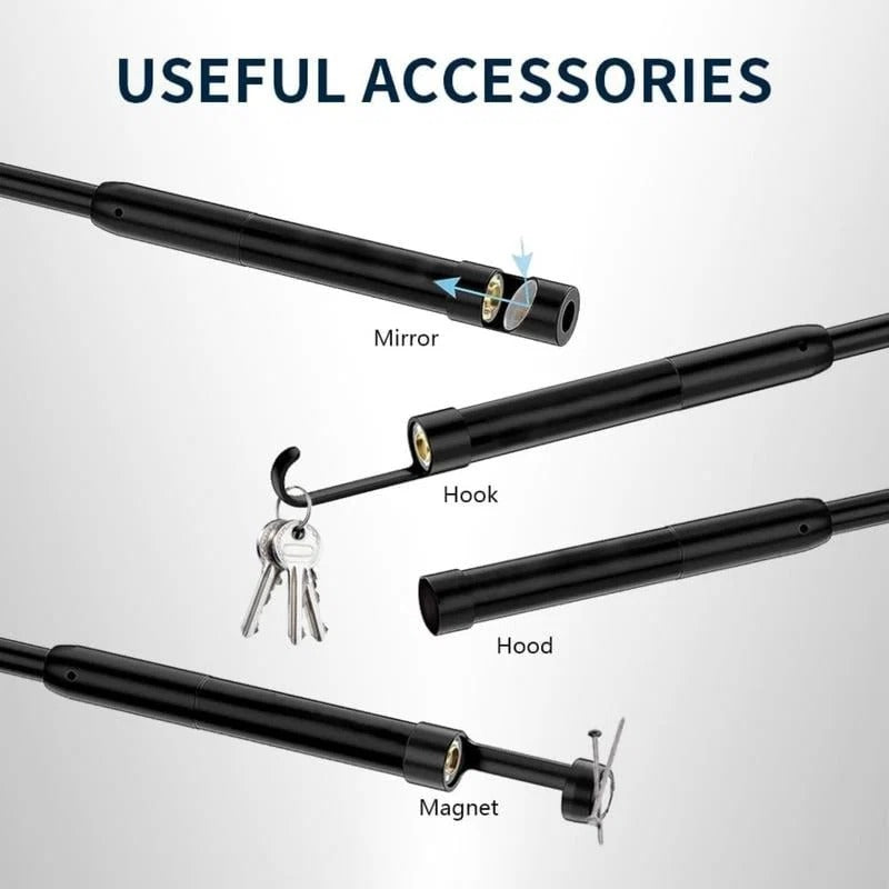6.5ft HD Endoscope Camera – iPhone & Android, 3 Lengths, Soft & Rigid Cable Options