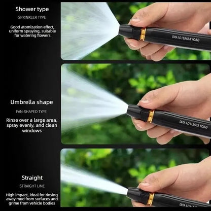 High Pressure Water Sprayer with Nozzle & Hose for Car Wash & Garden (3 kits)