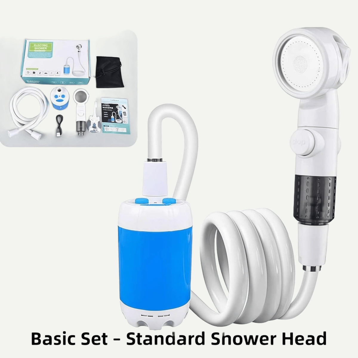 Portable Camping Shower Pump – Rechargeable Outdoor Shower Anywhere