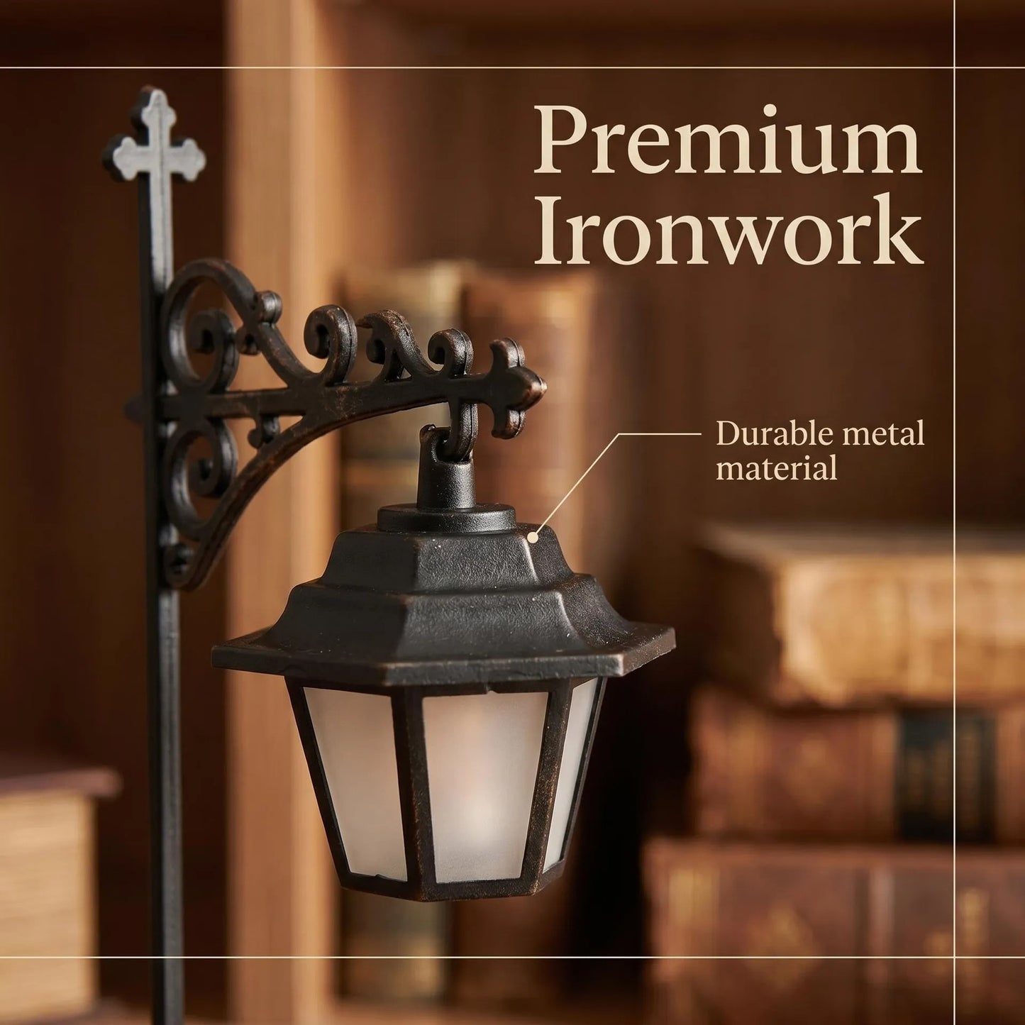 Enchanted Library Lantern – 4 Designs, Warm LED Bookshelf Décor Light