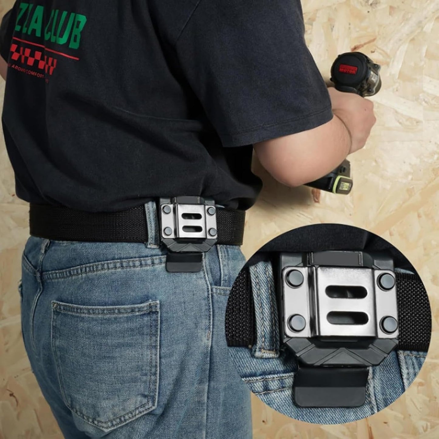 Heavy-Duty Tool Belt Organizer for Drills, Hammers & Tape