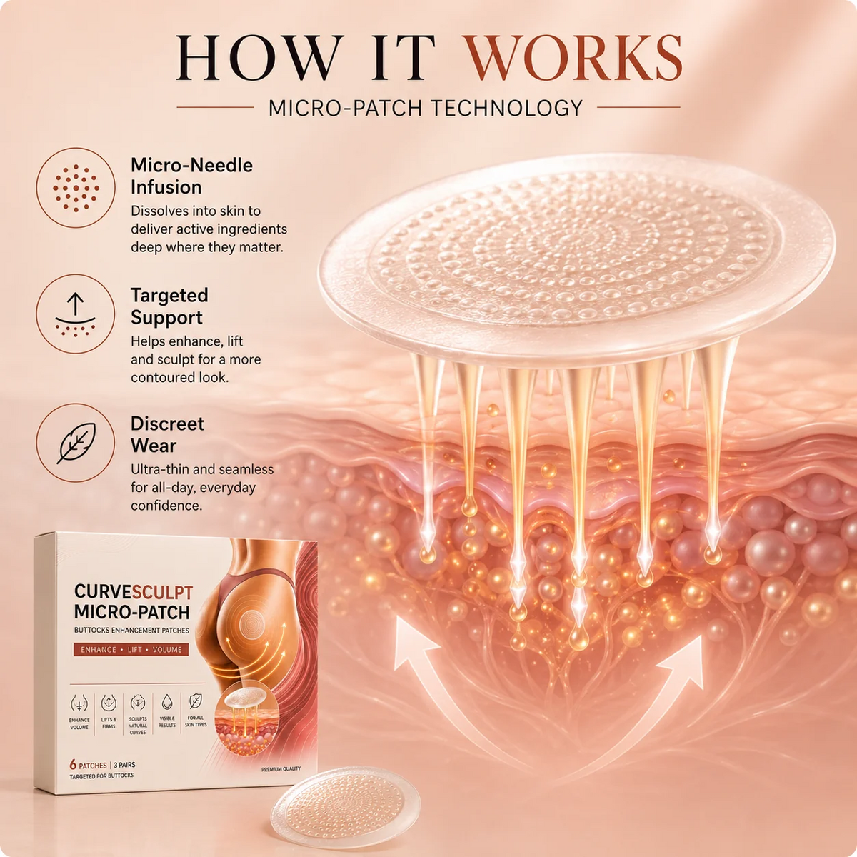 CurveSculpt Micro-Patch – Sculpt • Firm • Smooth Lower Body Curves
