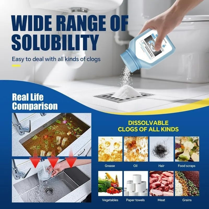 Drain Unblocker 320g — Instantly Dissolve Hair, Grease & Soap Scum