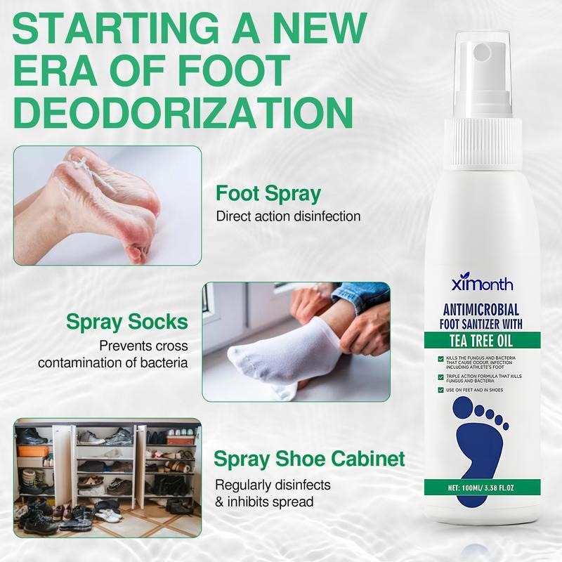 Tea Tree Foot Spray – Natural Odor Control, Antifungal & Moisturizing Care