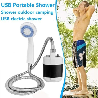 Portable Camping Shower – 1500mAh Self-Priming USB Electric Shower