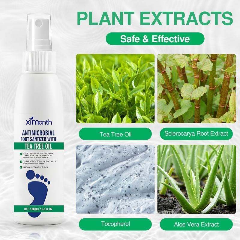 Tea Tree Foot Spray – Natural Odor Control, Antifungal & Moisturizing Care