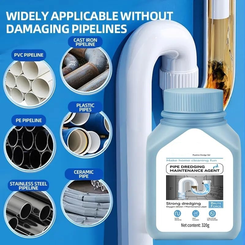 Drain Unblocker 320g — Instantly Dissolve Hair, Grease & Soap Scum