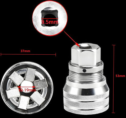 10-19mm Adjustable Universal Socket Wrench – One Tool Fits All