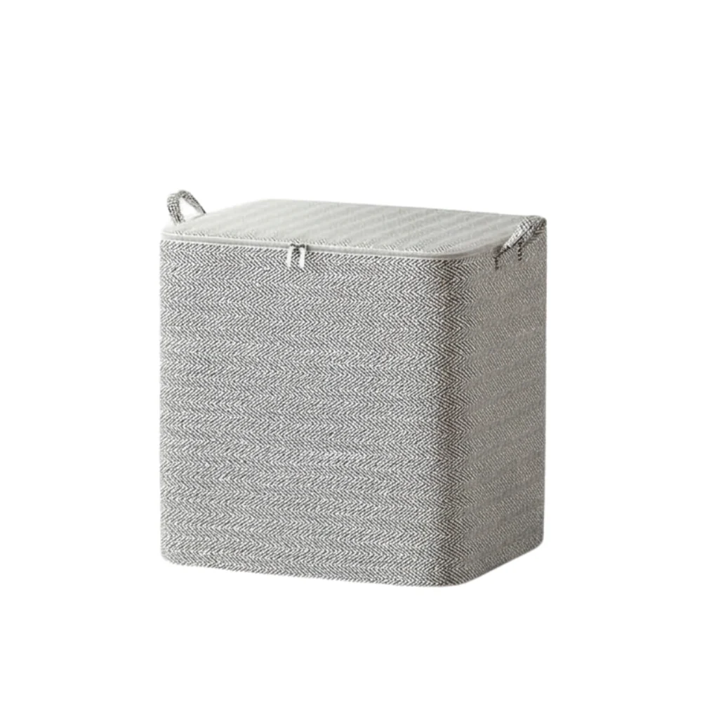 Large Capacity Quilt & Blanket Storage Bags – 4 Sizes, Gray Pattern, Foldable