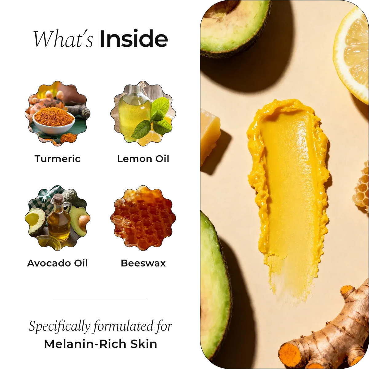 Turmeric & Lemon Lip Balm – Brightening & Nourishing for Dark or Smoker's Lips