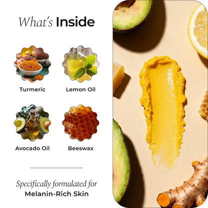 Turmeric & Lemon Lip Balm – Brightening & Nourishing for Dark or Smoker's Lips