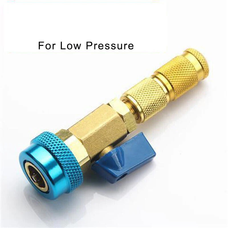 R134A AC Valve Core Service Kit – High & Low Pressure Remover, 10 Valve Cores & Wrench