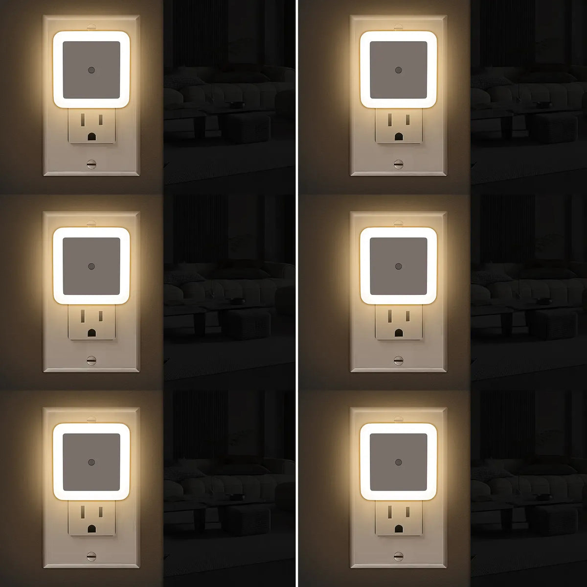 Plug-In Night Lights – Gentle LED Illumination for Home