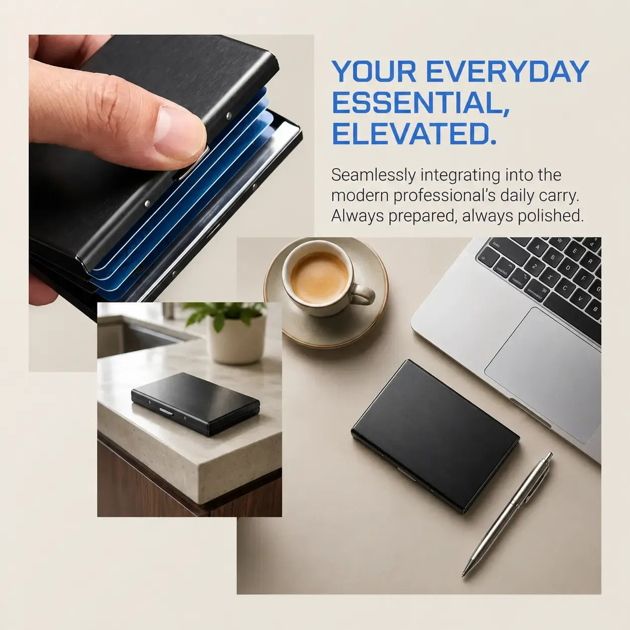 RFID Blocking Metal Card Holder – Slim Stainless Steel Wallet