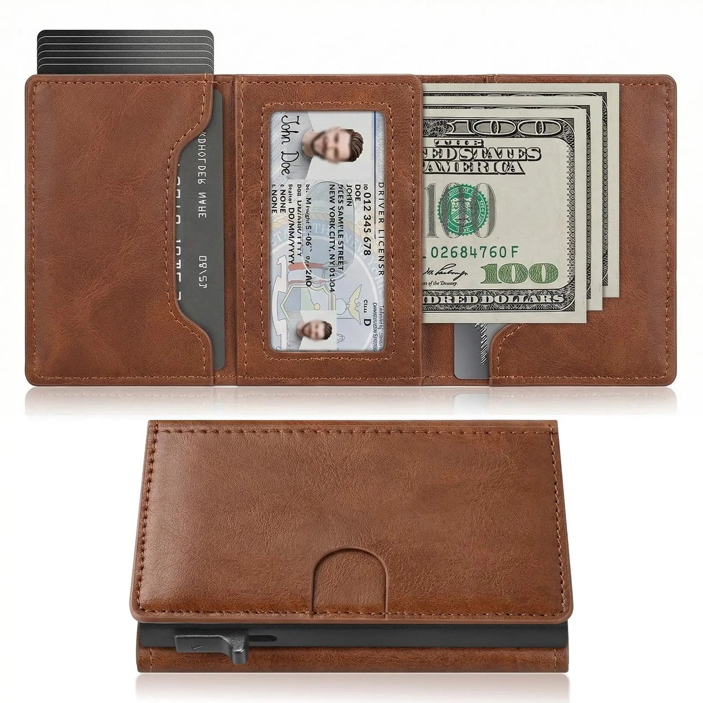 RFID Blocking Leather Wallet for Men