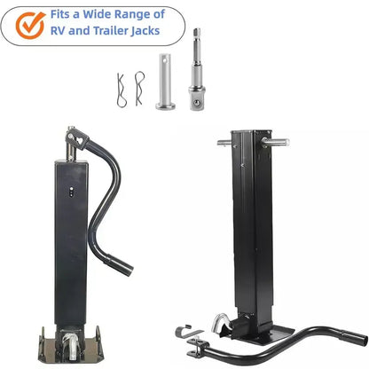 Heavy-Duty Trailer Jack Drill Adapter for RV & Utility Trailers