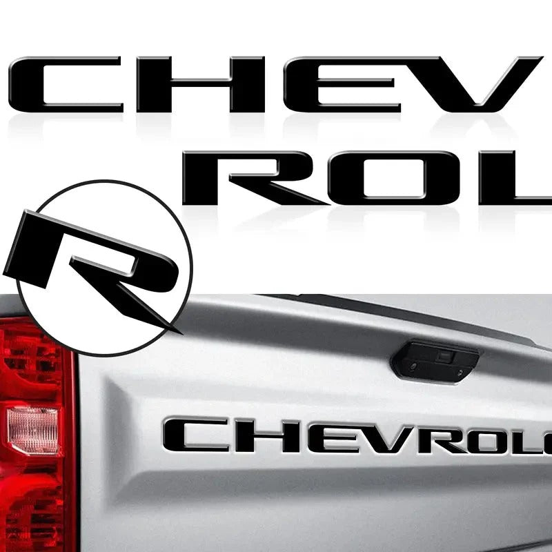 3D Raised Tailgate Letters – Premium ABS Overlay Trim Stickers