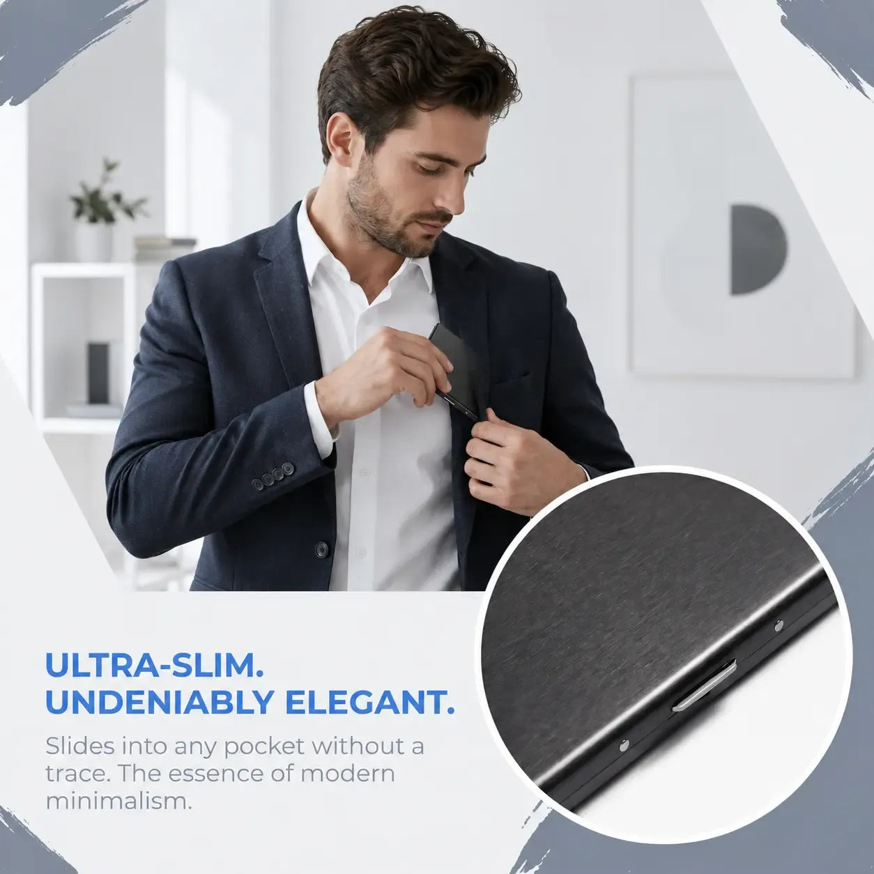 RFID Blocking Metal Card Holder – Slim Stainless Steel Wallet
