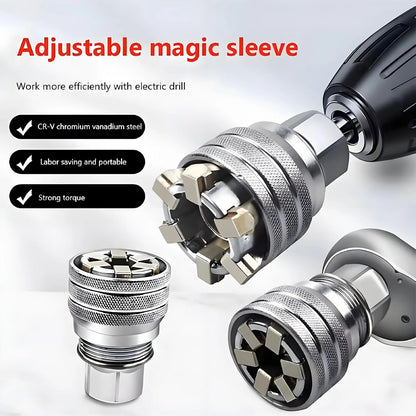 10-19mm Adjustable Universal Socket Wrench – One Tool Fits All