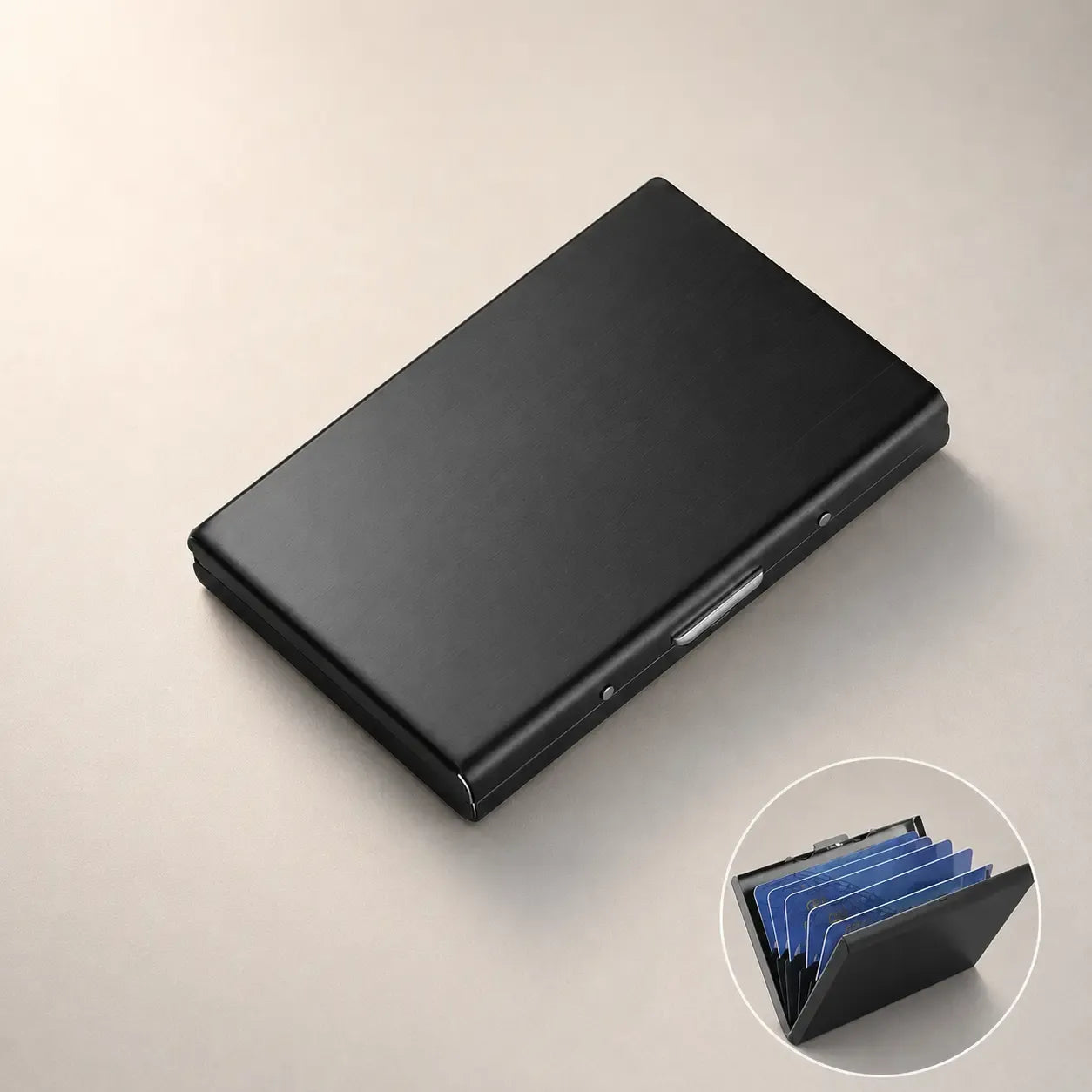 RFID Blocking Metal Card Holder – Slim Stainless Steel Wallet