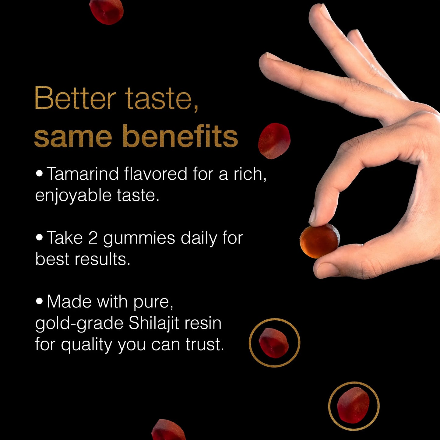 Pure Himalayan Shilajit Gummies – Strength, Focus & Stamina Boost