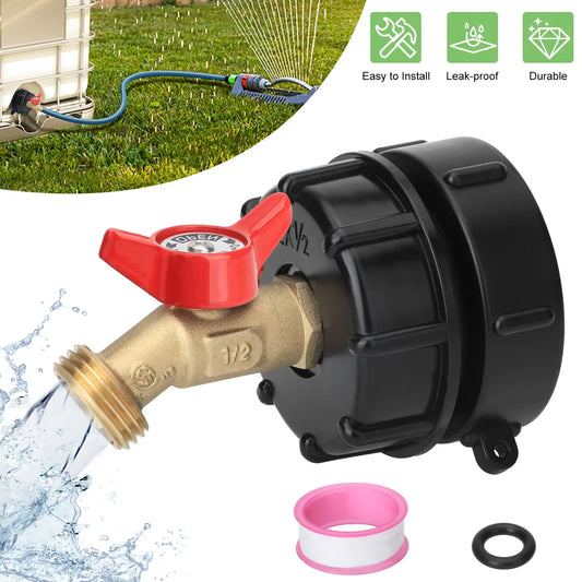 2.44" IBC Tote Tank Adapter Garden Hose Connector