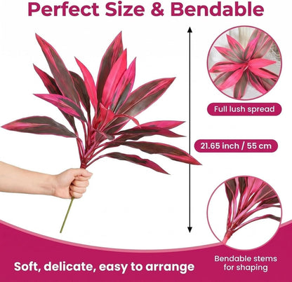 UV-Resistant Artificial Boston Fern & Cordyline Plant – Realistic Outdoor Decor