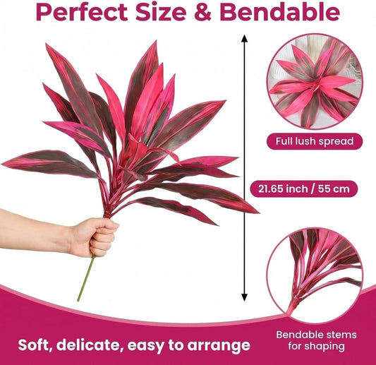 UV-Resistant Artificial Boston Fern & Cordyline Plant – Realistic Outdoor Decor