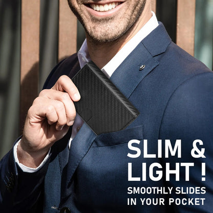 RFID Blocking Leather Wallet for Men