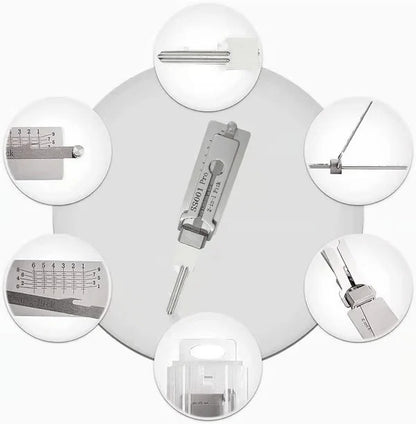 SS001 Pro Precision Locksmith Kit – Stainless Steel Decoder & Pick Set