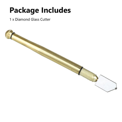 Diamond-Head Glass Scoring Tool – Precision Snap for 3-15mm Sheets