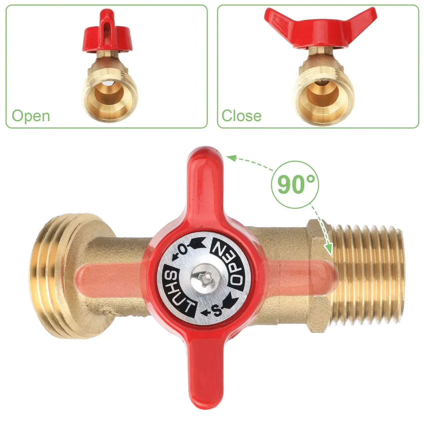 2.44" IBC Tote Tank Adapter Garden Hose Connector