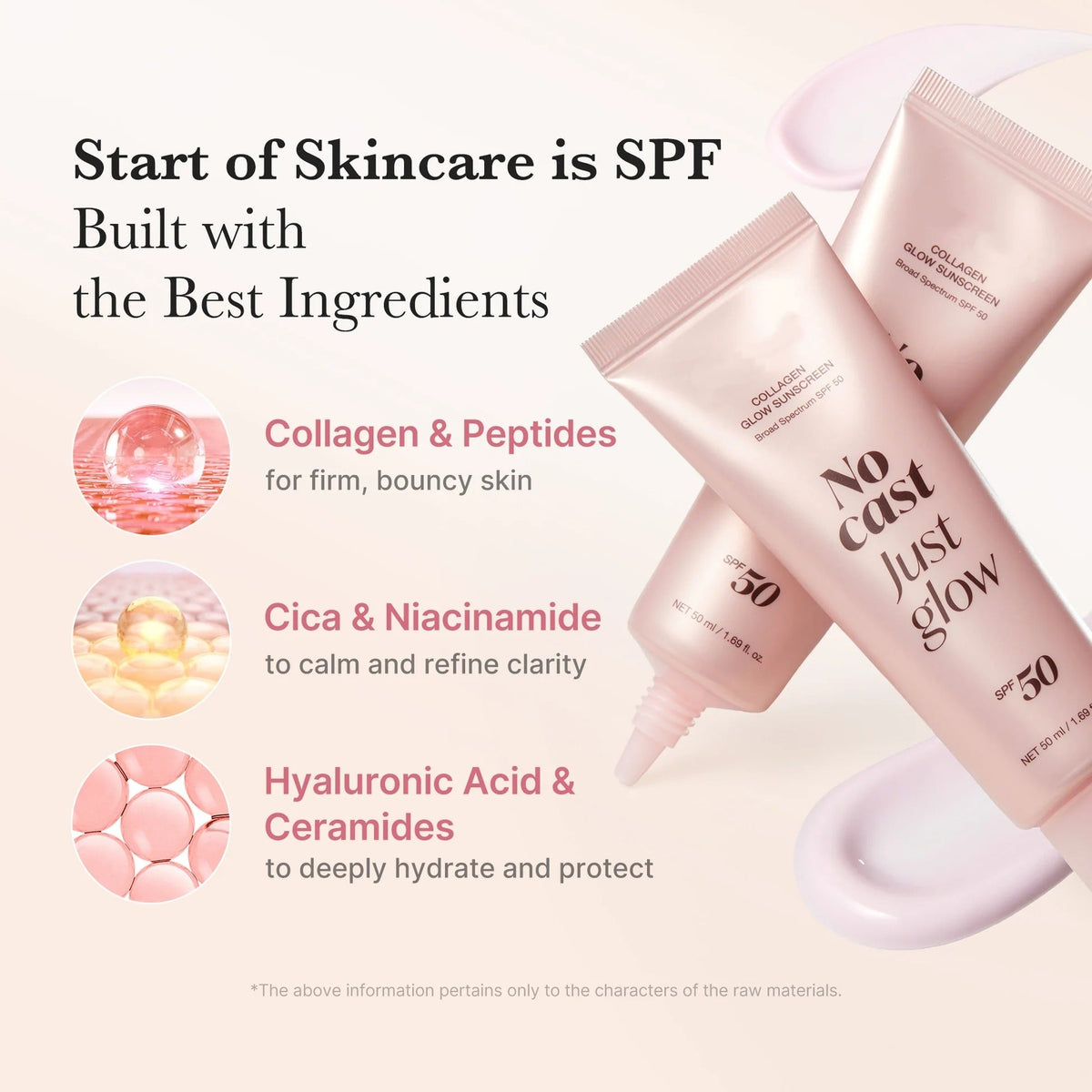 Collagen Glow Sunscreen SPF Daily Hydrating Face Protection