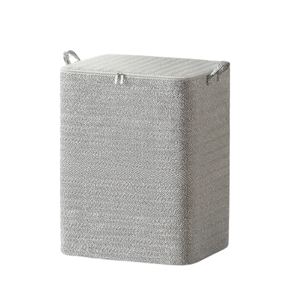 Large Capacity Quilt & Blanket Storage Bags – 4 Sizes, Gray Pattern, Foldable