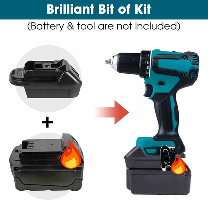 DM18M Makita Adapter – Milwaukee/DeWalt Battery Compatible, USB