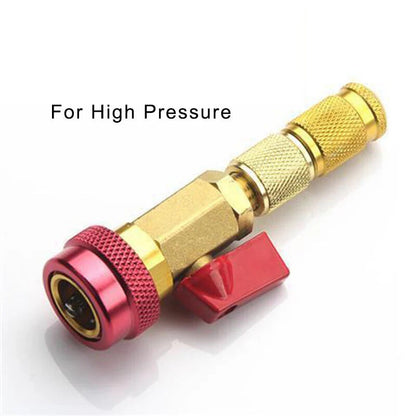 R134A AC Valve Core Service Kit – High & Low Pressure Remover, 10 Valve Cores & Wrench
