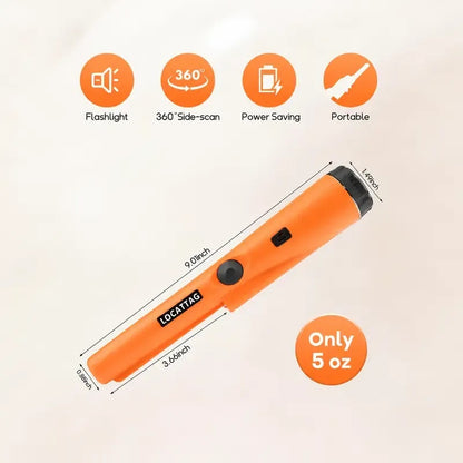 Handheld Metal Detector Pinpointer – 360° Precision Treasure Finder