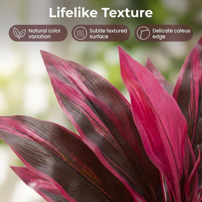 UV-Resistant Artificial Boston Fern & Cordyline Plant – Realistic Outdoor Decor