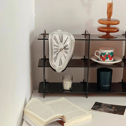 Melting Clock – Salvador Dalí Inspired Surrealist Desk Sculpture