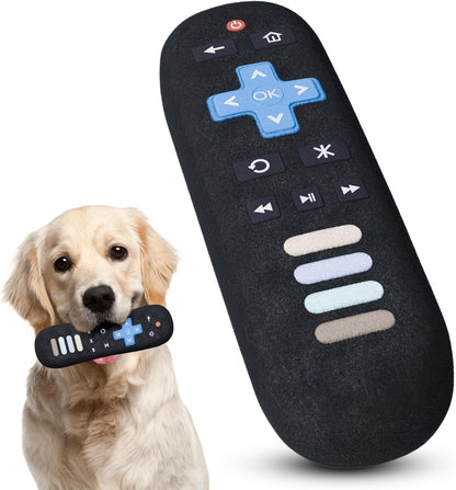 Squeaky TV Remote Plush Dog Toy – Hilarious, Durable, for All Breeds