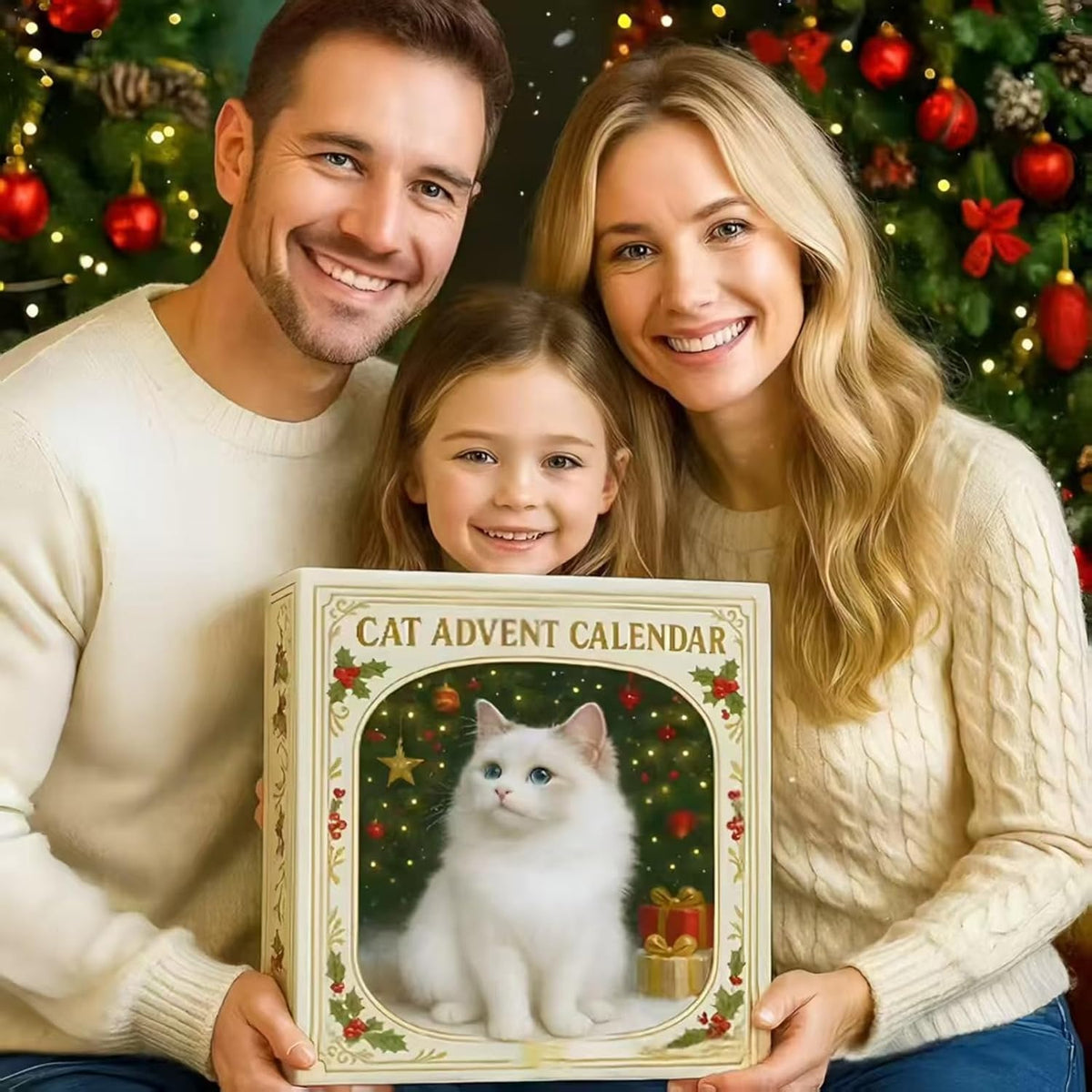 2026 Cat Advent Calendar – 24 Days of Christmas Cat Ornaments & Holiday Countdown Gift