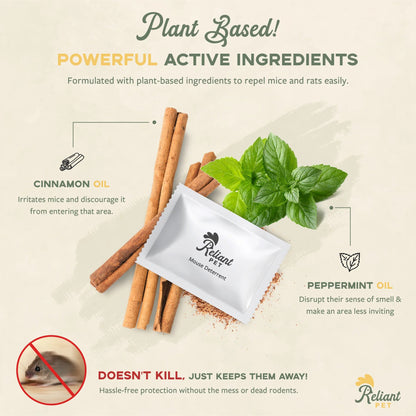 12-Pack Peppermint Mouse Repellent Pouches – Scent Barrier