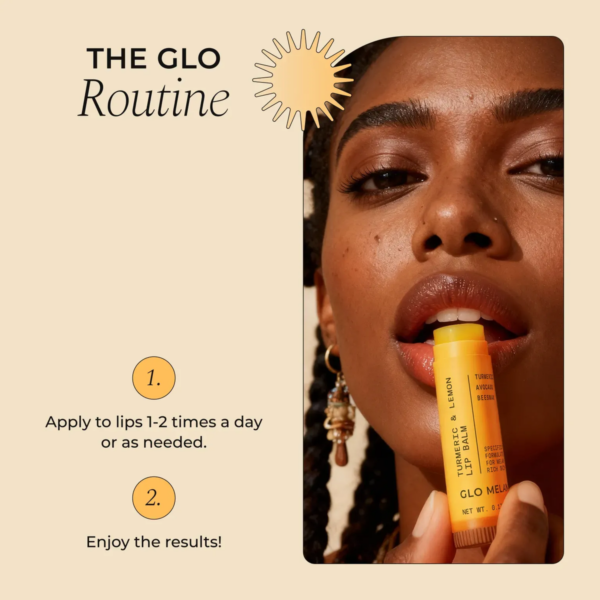 Turmeric & Lemon Lip Balm – Brightening & Nourishing for Dark or Smoker's Lips