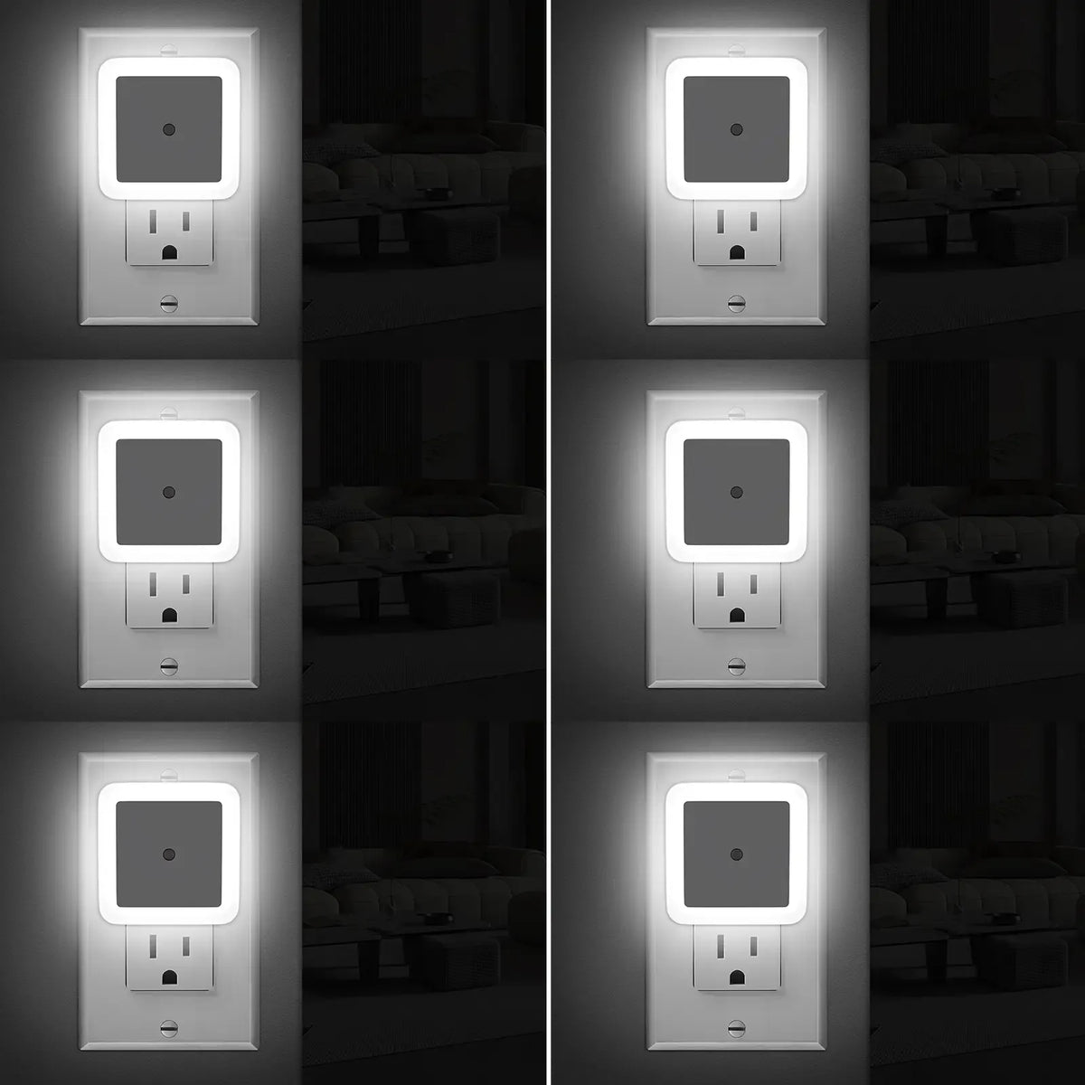 Plug-In Night Lights – Gentle LED Illumination for Home