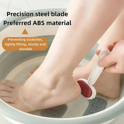 Dual-Sided Foot Callus Remover – 5-Pack Disposable Stainless Steel Scraper Set
