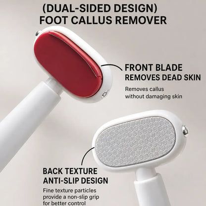 Dual-Sided Foot Callus Remover – 5-Pack Disposable Stainless Steel Scraper Set